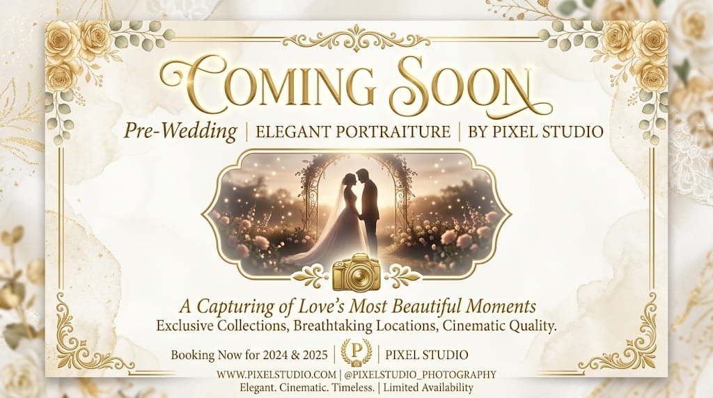 Professional pre-wedding photography session